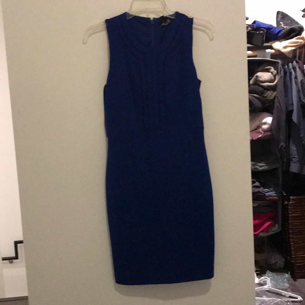 00P Cobalt Blue Professional Dress banana republic